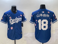 Men's Los Angeles Dodgers Yoshinobu Yamamoto #18 Royal Alternate Replica Player Jerseys