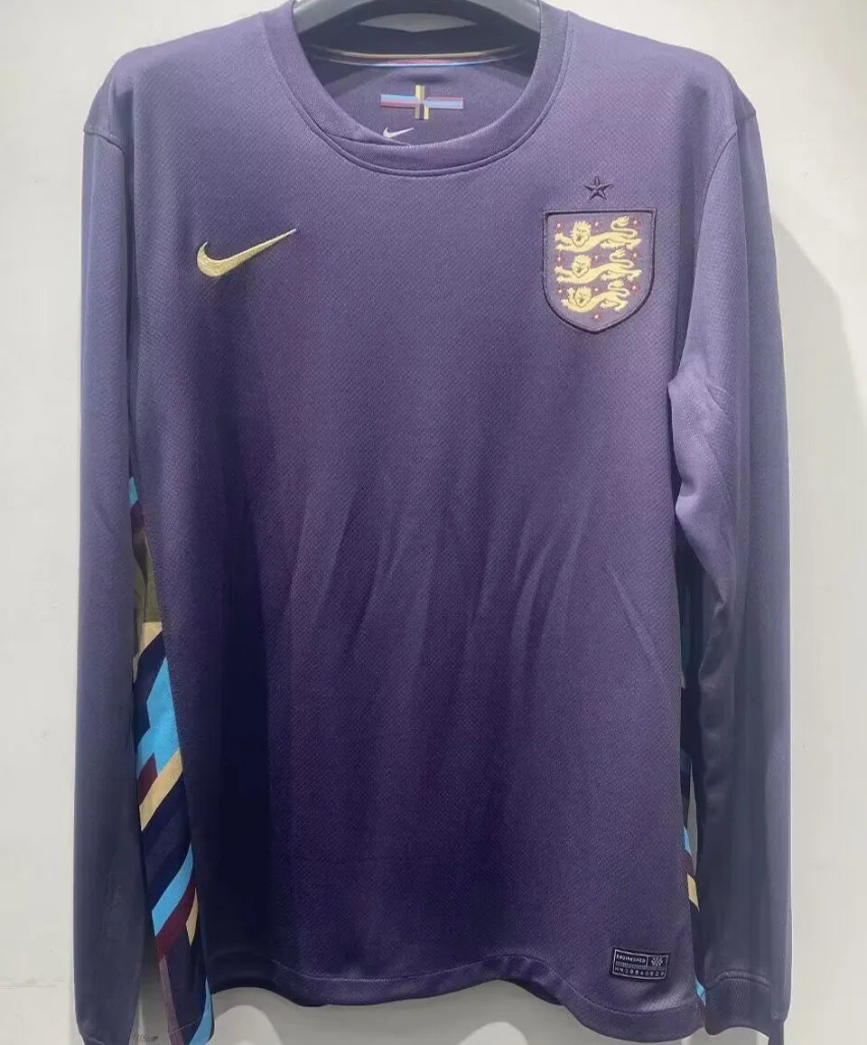 2024/25 England Away Long Sleeve Soccer Jersey Front