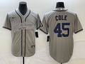 Men's New York Yankees Gerrit Cole #45 Gray Player Jerseys Joint Edition