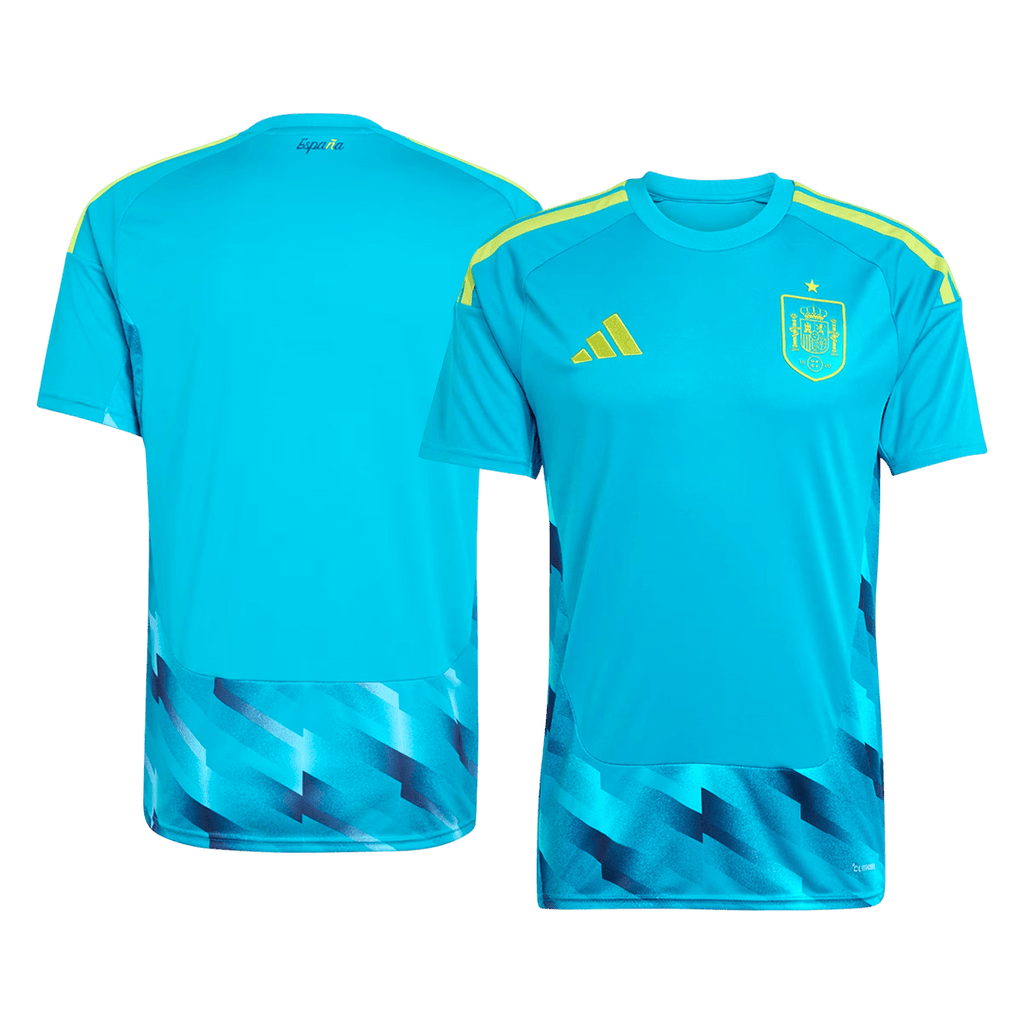 Spain Goalkeeper Soccer Jersey World Cup 2026 Blue Image 3
