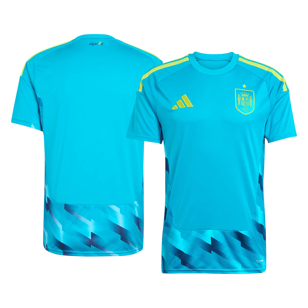 Spain Goalkeeper Soccer Jersey World Cup 2026 Blue Image 3