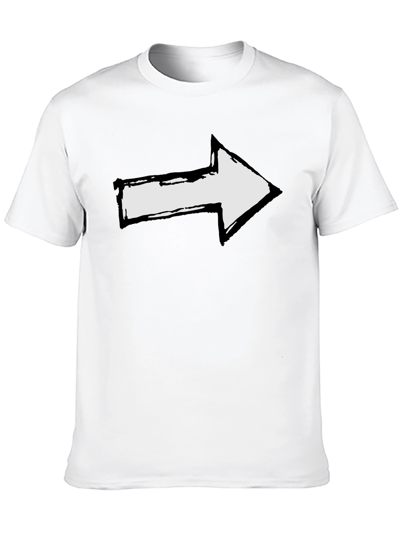 Right Arrow Graphic Tee - Bold Direction T-Shirt