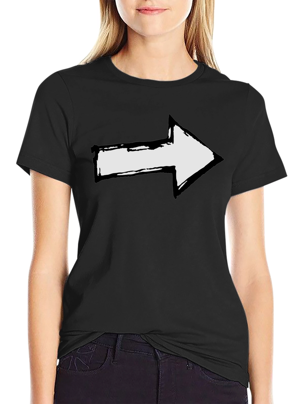 Right Arrow Graphic Tee - Bold Direction T-Shirt