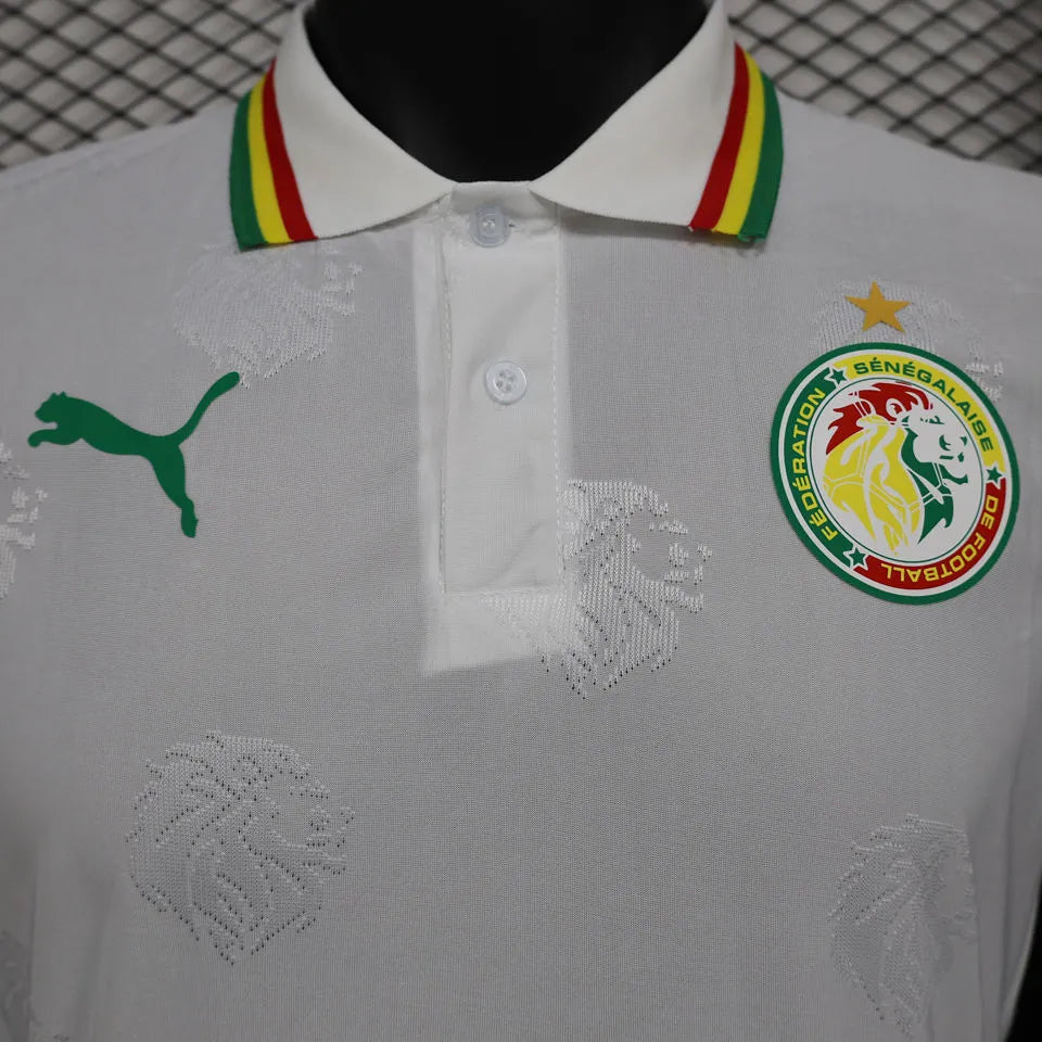 2025 Senegal Special Edition White Player Version Jersey Detail 1