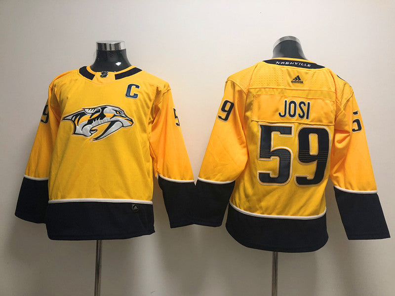 Men's Nashville Predators Roman Josi #59 Gold Home Breakaway Player Jerseys