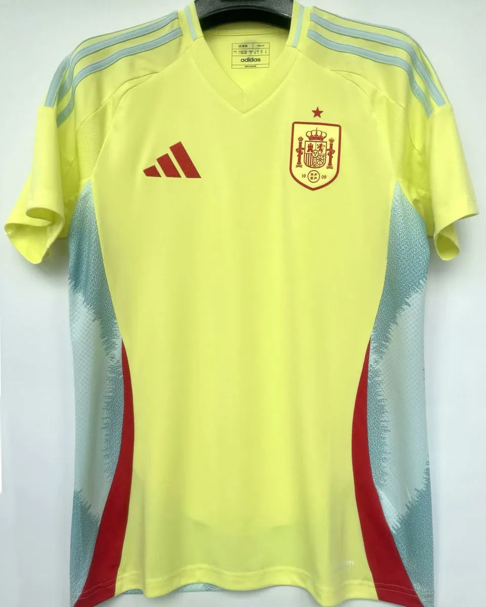 2024/25 Spain 1:1 Quality Away Yellow Fans Soccer Jersey Front