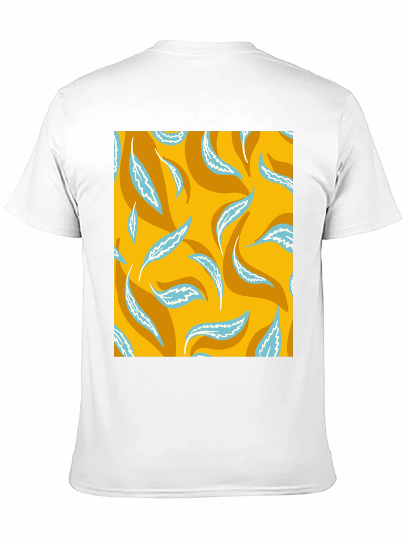 Leaf Print T-Shirt - Stylish Casual Wear