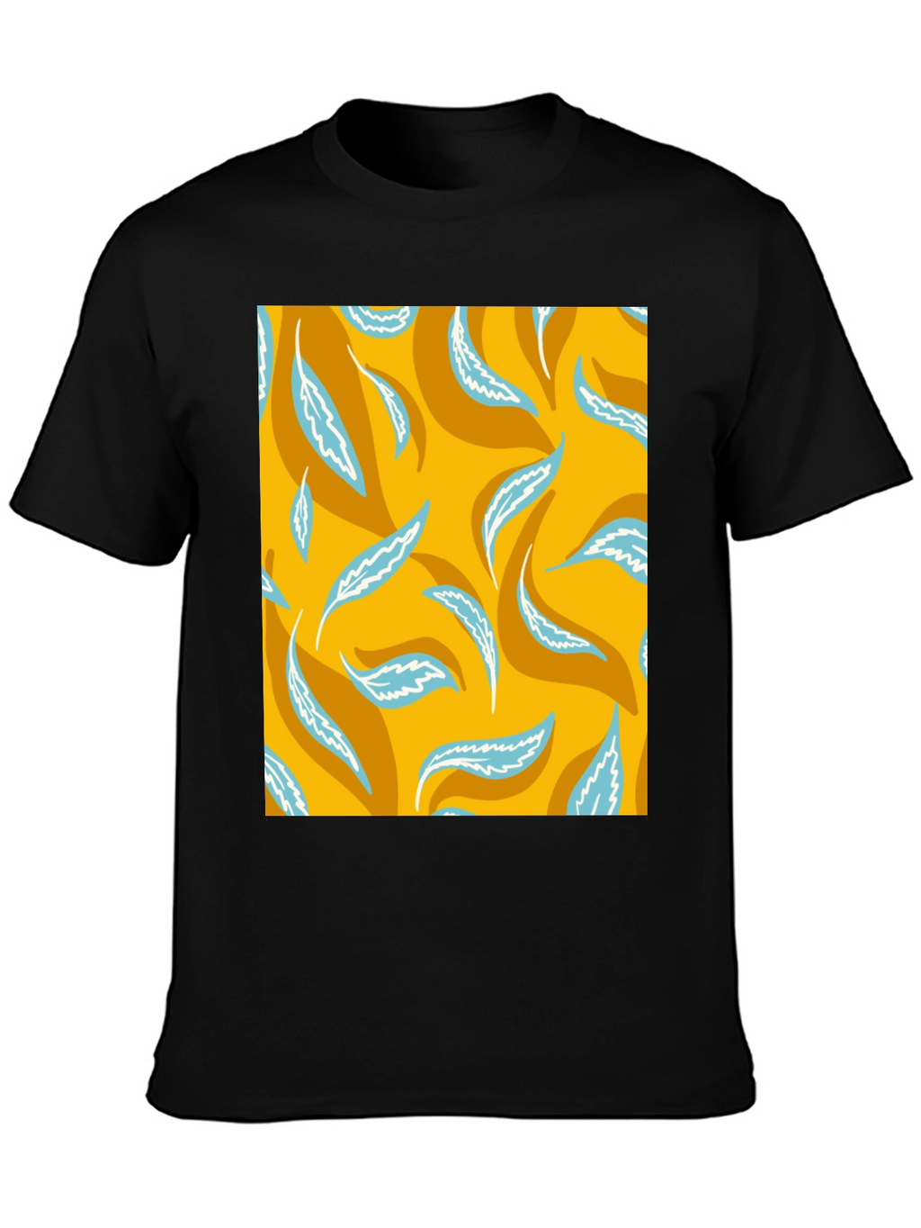 Leaf Print T-Shirt - Stylish Casual Wear