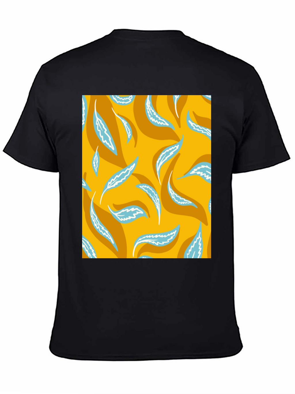 Leaf Print T-Shirt - Stylish Casual Wear