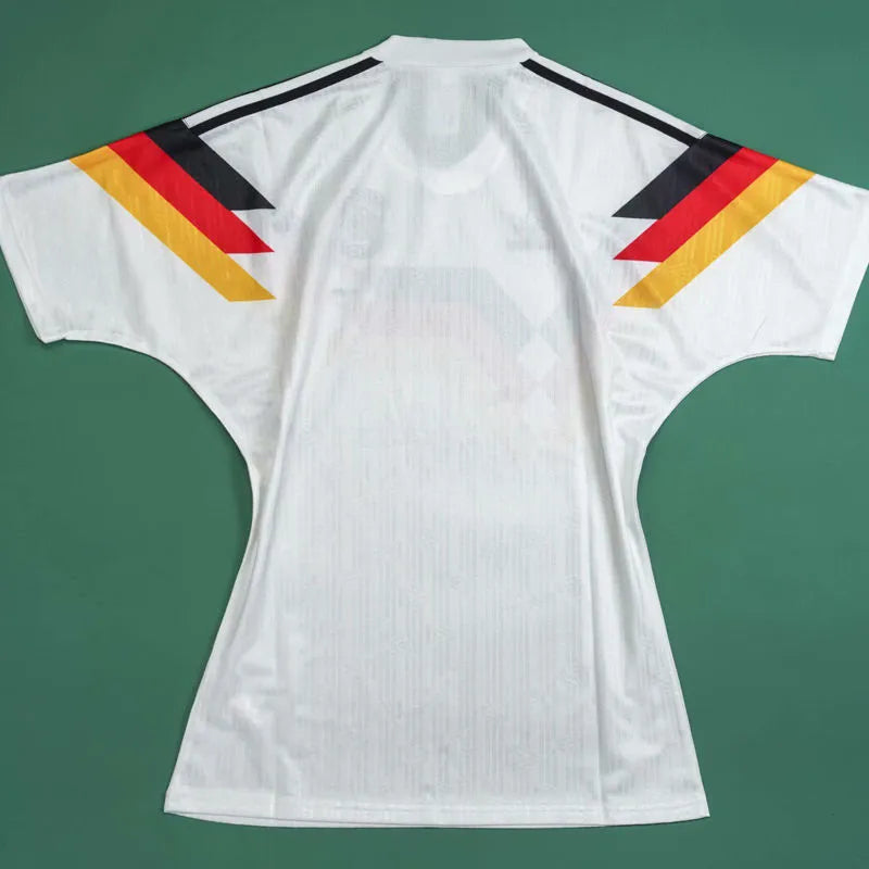 1990 Germany Home White Retro Soccer Jersey正确版 正在 Detail 1
