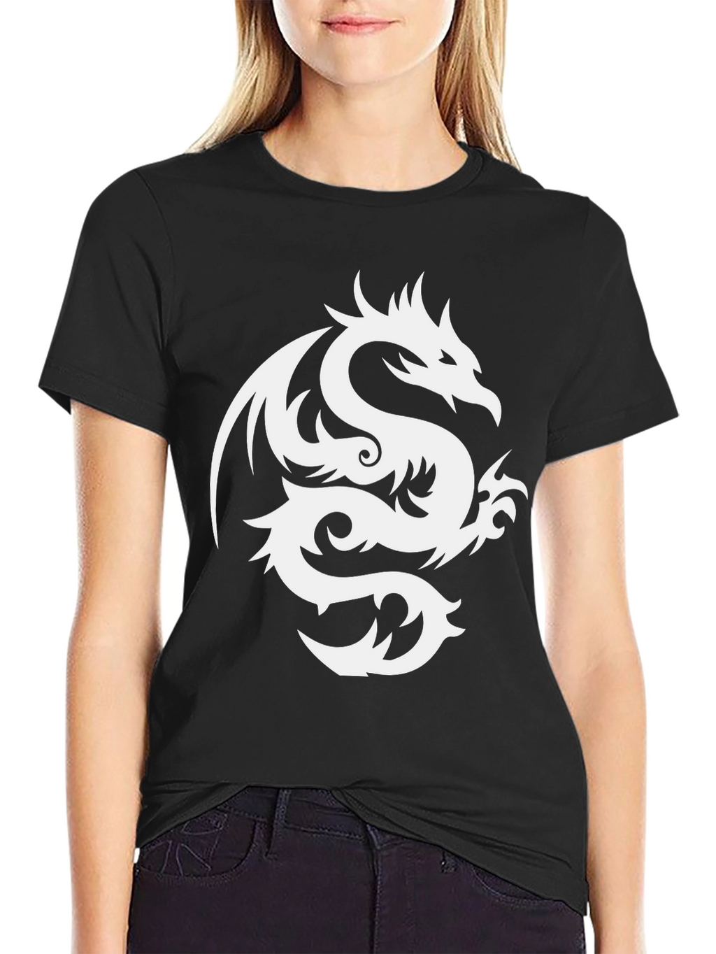 Dragon Graphic Tee - Stylish Black T-Shirt