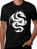 Dragon Graphic Tee - Stylish Black T-Shirt