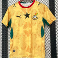 2026/27 Ghana Away Yellow Fans Soccer Jersey Front