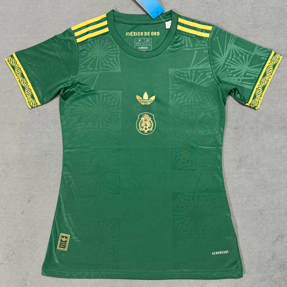 2025 Mexico Green Special Edition México de Oro Women Soccer Jersey 女 Front