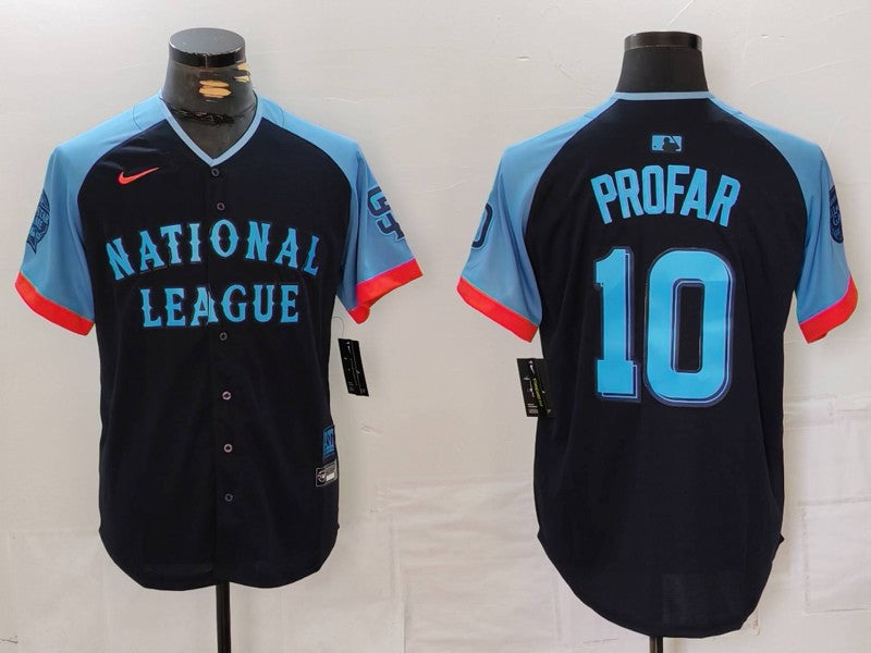 Men's National League Jurickson Profar #10 Navy 2024 MLB All-Star Game Limited Player Jerseys
