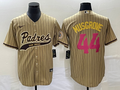 Men's San Diego Padres Joe Musgrove #44 Tan Replica Player Jerseys Joint Edition