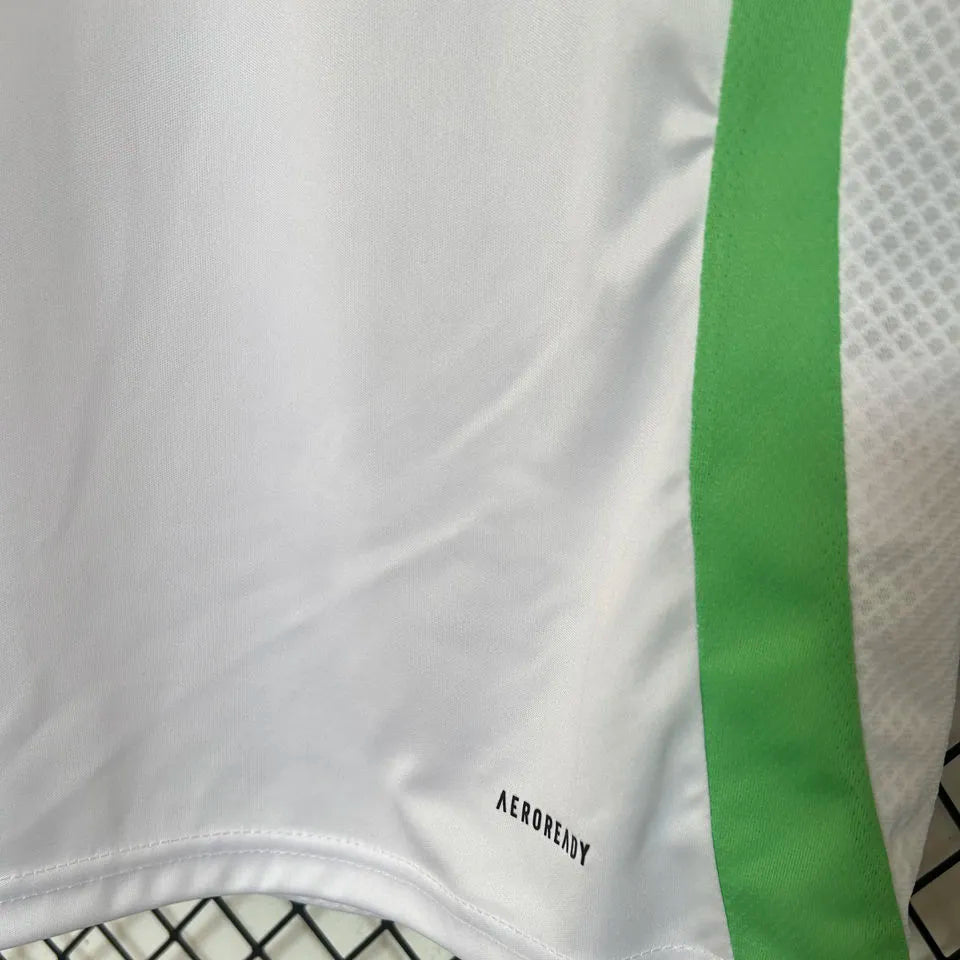 2025 Algeria Home White Fans Soccer Jersey Detail 4