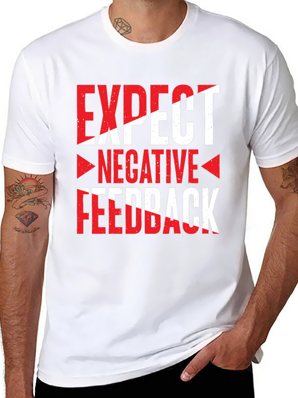 Expect Negative Feedback Graphic Tee