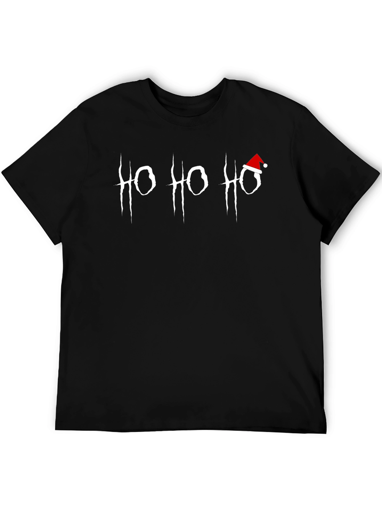 Ho Ho Ho Graphic Tee - Gothic Holiday Style