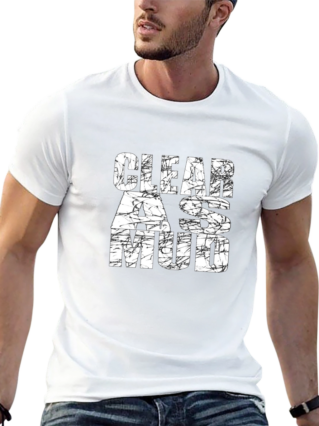Clear As Mud Graphic Print T-Shirt