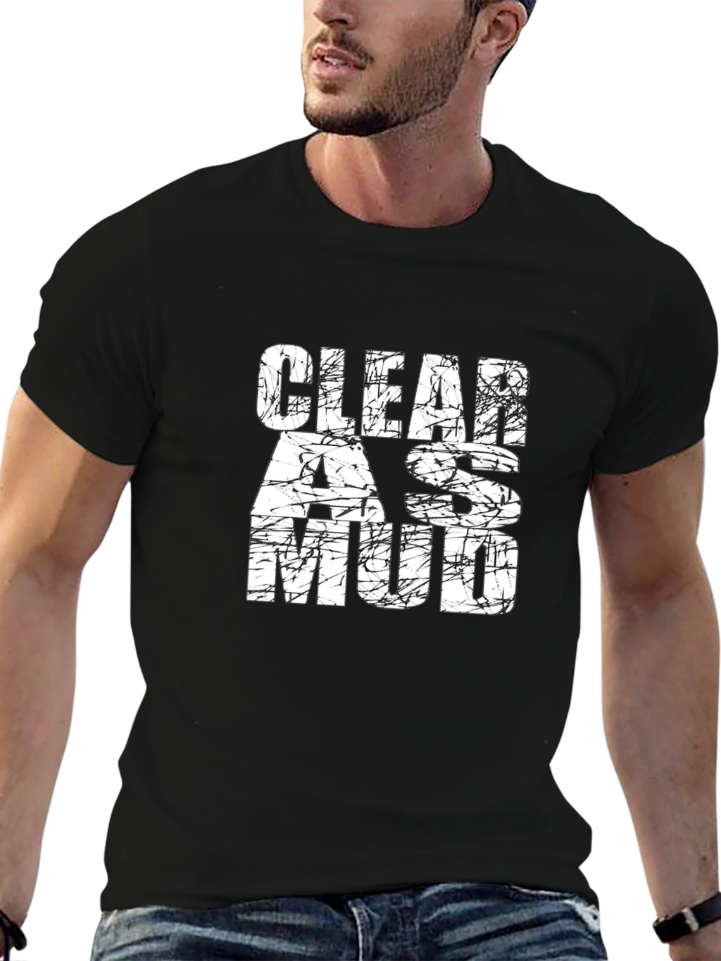 Clear As Mud Graphic Print T-Shirt