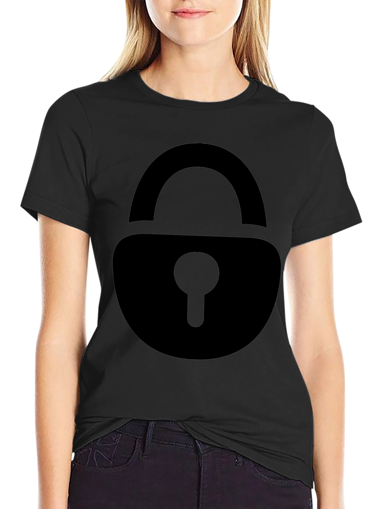 Lock Graphic Tee - Secure Style