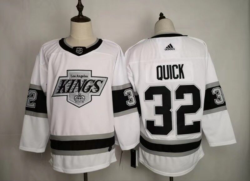 Men's Los Angeles Kings Jonathan Quick #32 White Breakaway Jerseys