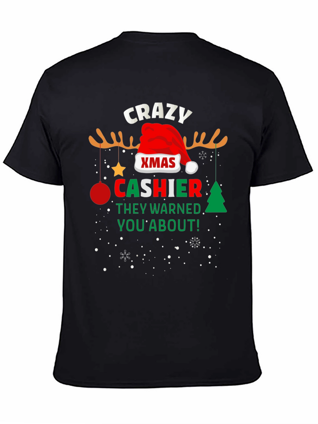 Crazy Xmas Cashier T-Shirt