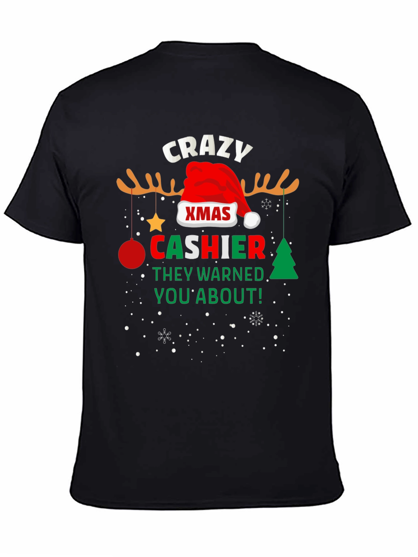 Crazy Xmas Cashier T-Shirt