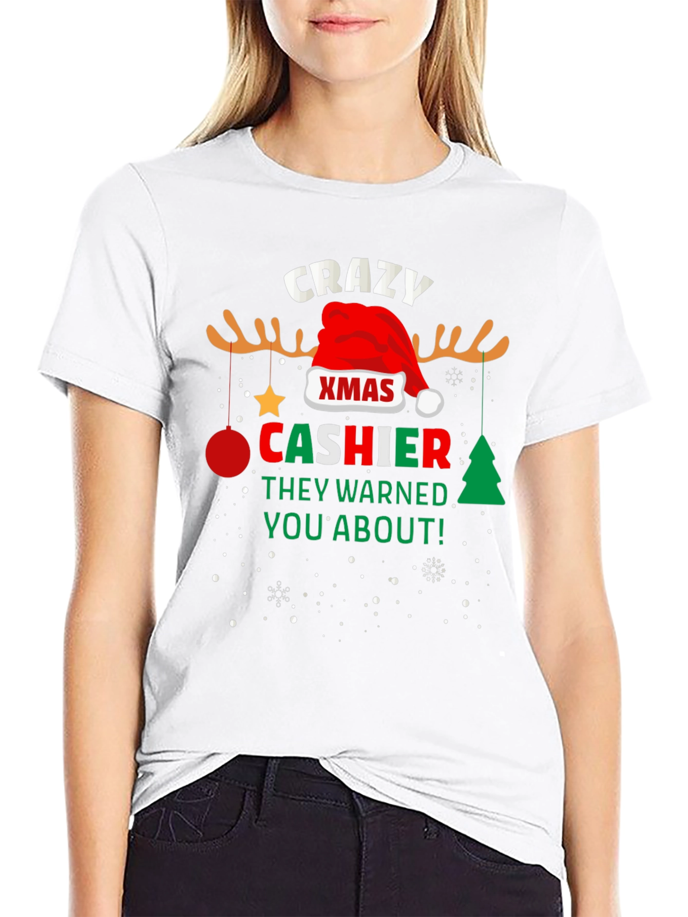 Crazy Xmas Cashier T-Shirt