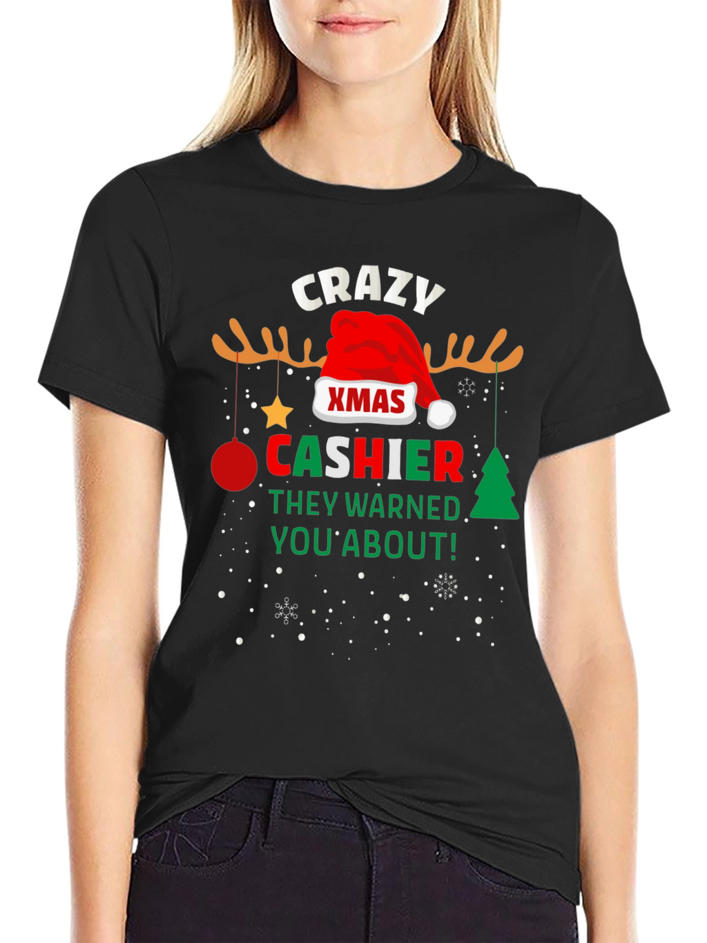 Crazy Xmas Cashier T-Shirt