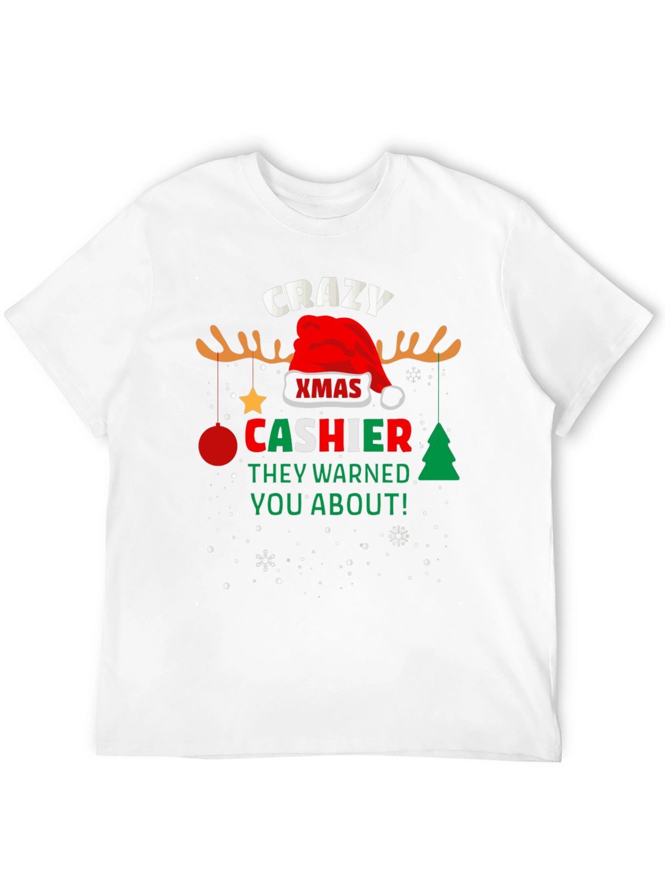 Crazy Xmas Cashier T-Shirt
