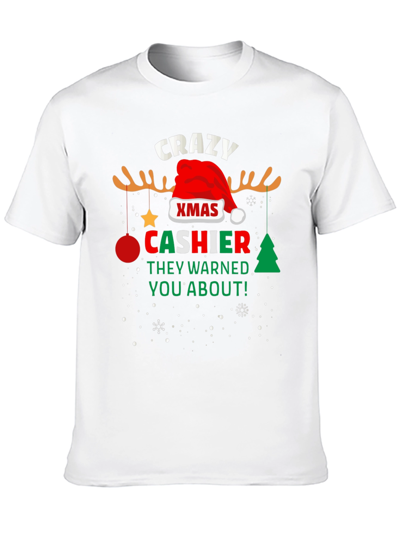 Crazy Xmas Cashier T-Shirt
