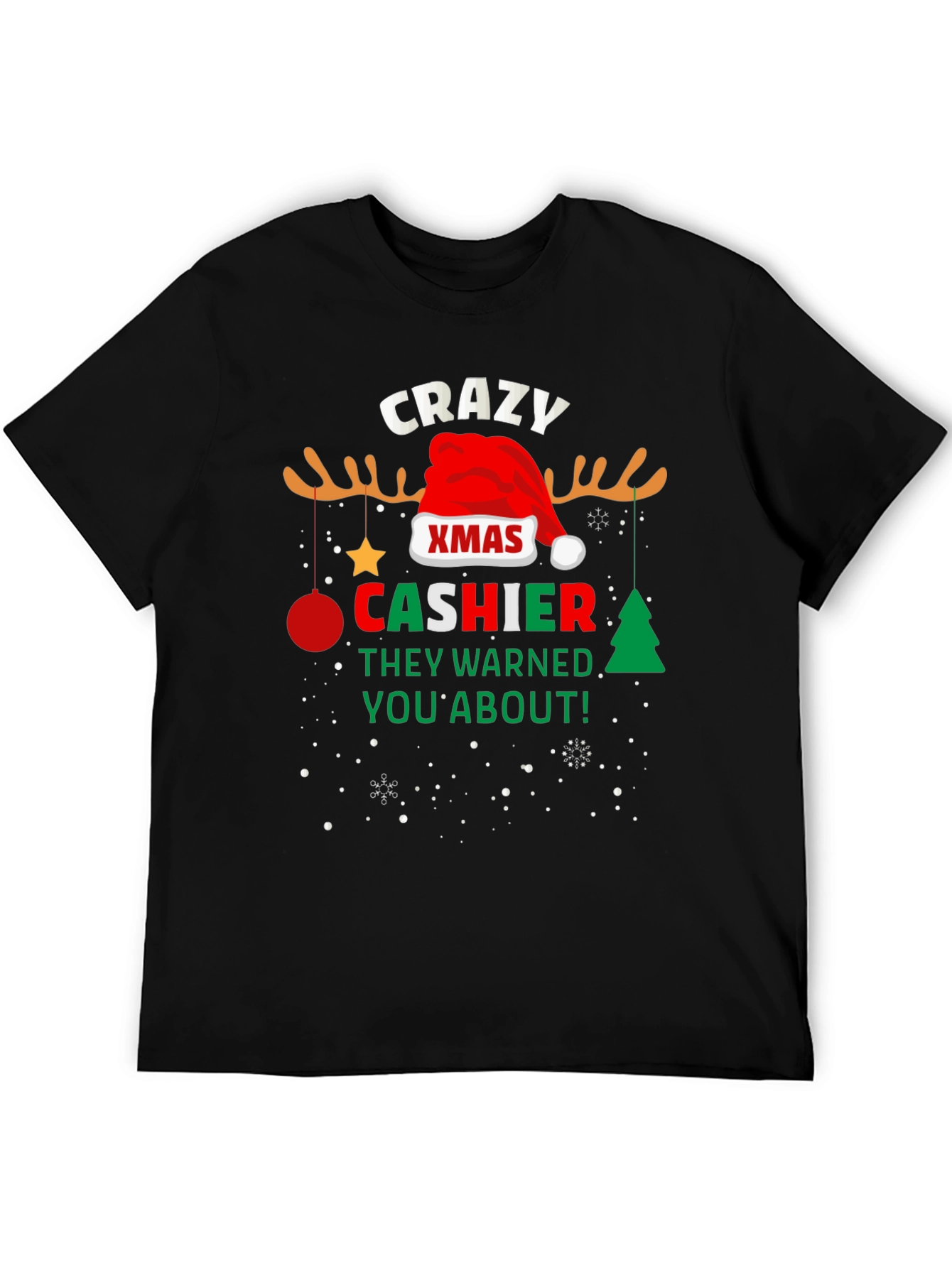 Crazy Xmas Cashier T-Shirt