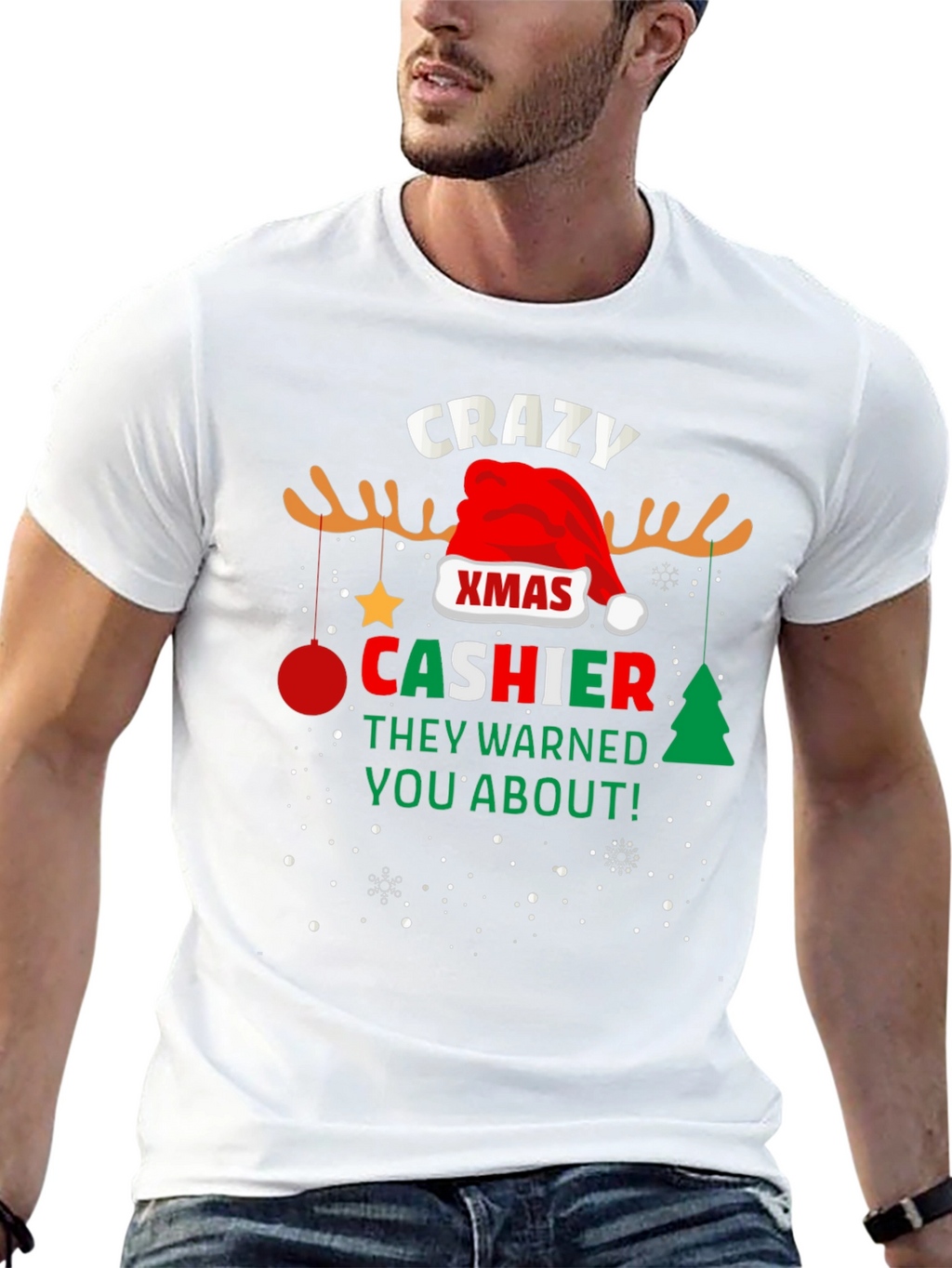 Crazy Xmas Cashier T-Shirt