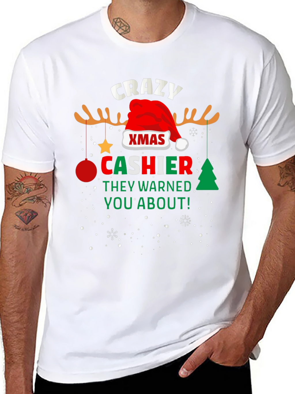Crazy Xmas Cashier T-Shirt
