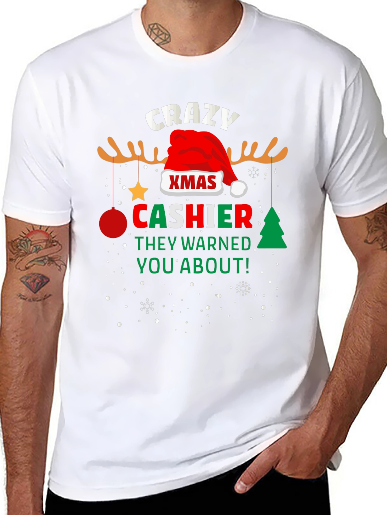 Crazy Xmas Cashier T-Shirt