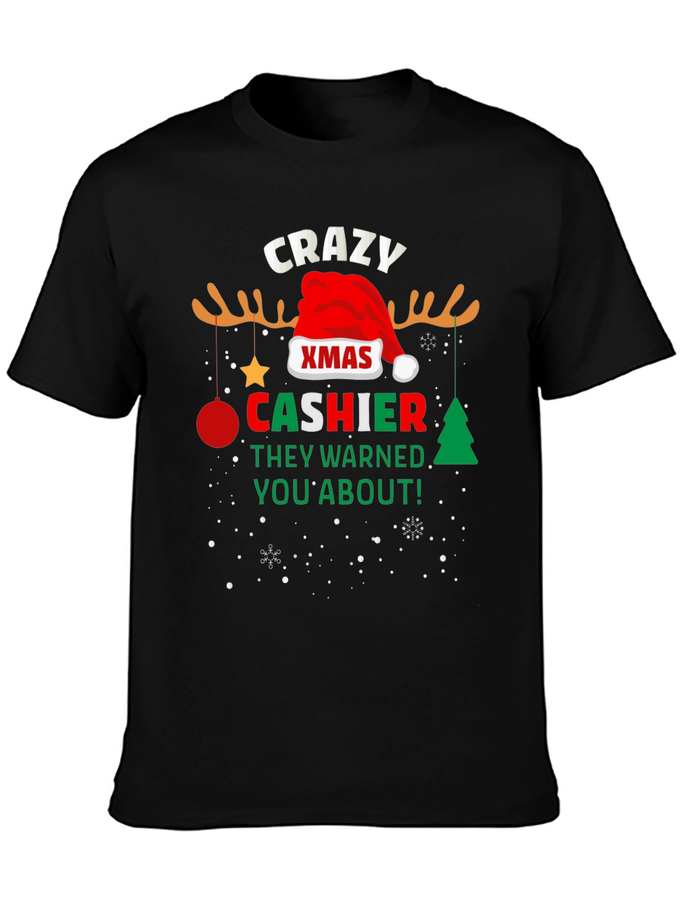 Crazy Xmas Cashier T-Shirt