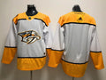 Men's Nashville Predators White Away Authentic Blank Jerseys