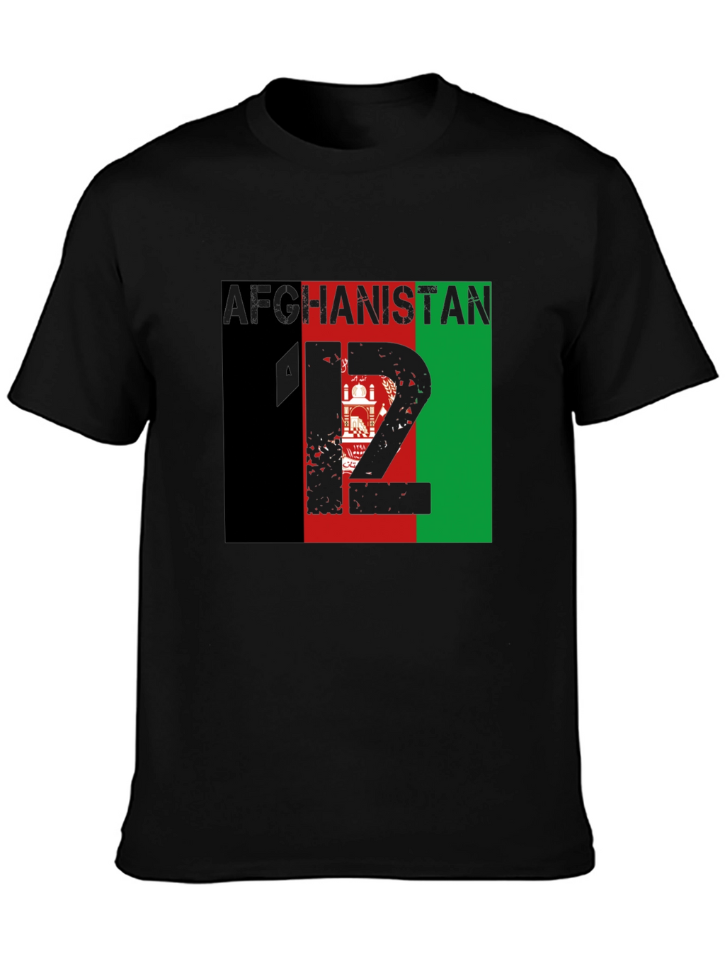 Afghanistan Flag Graphic T-Shirt