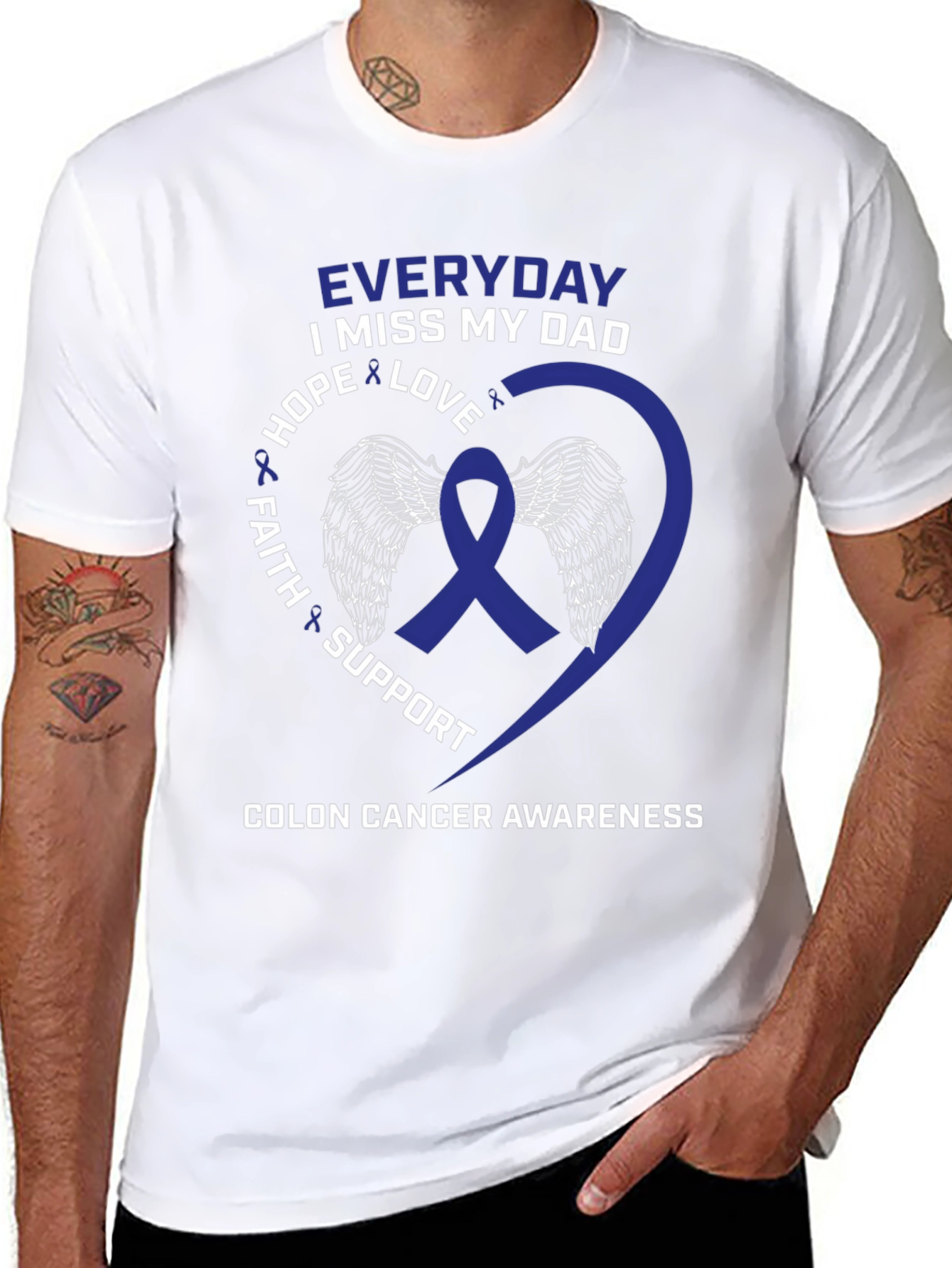 Colon Cancer Awareness T-Shirt - Miss My Dad
