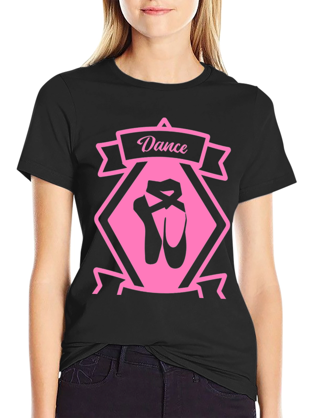 Dance Ballet T-Shirt - Pink Graphic
