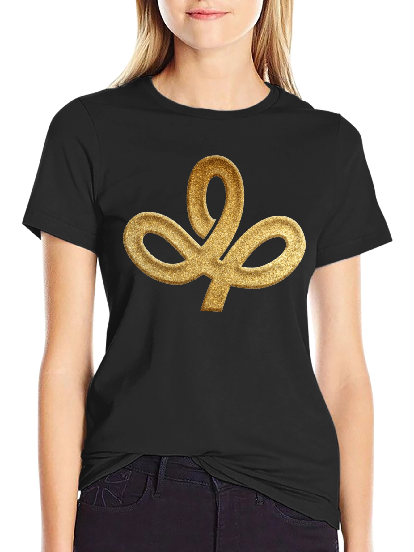 Golden Trefoil Black T-Shirt