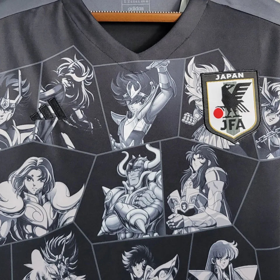 2023 Japan Anime Saint Black Fans Soccer Jersey Detail 2
