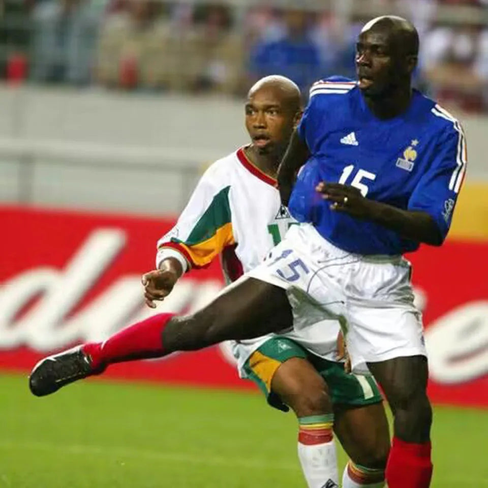 ZIDANE #10 France Home Blue Retro Soccer Jersey 2002 ★★ Detail 3