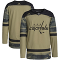 Men's Washington Capitals Camo Military Appreciation Team Authentic Blank Jerseys