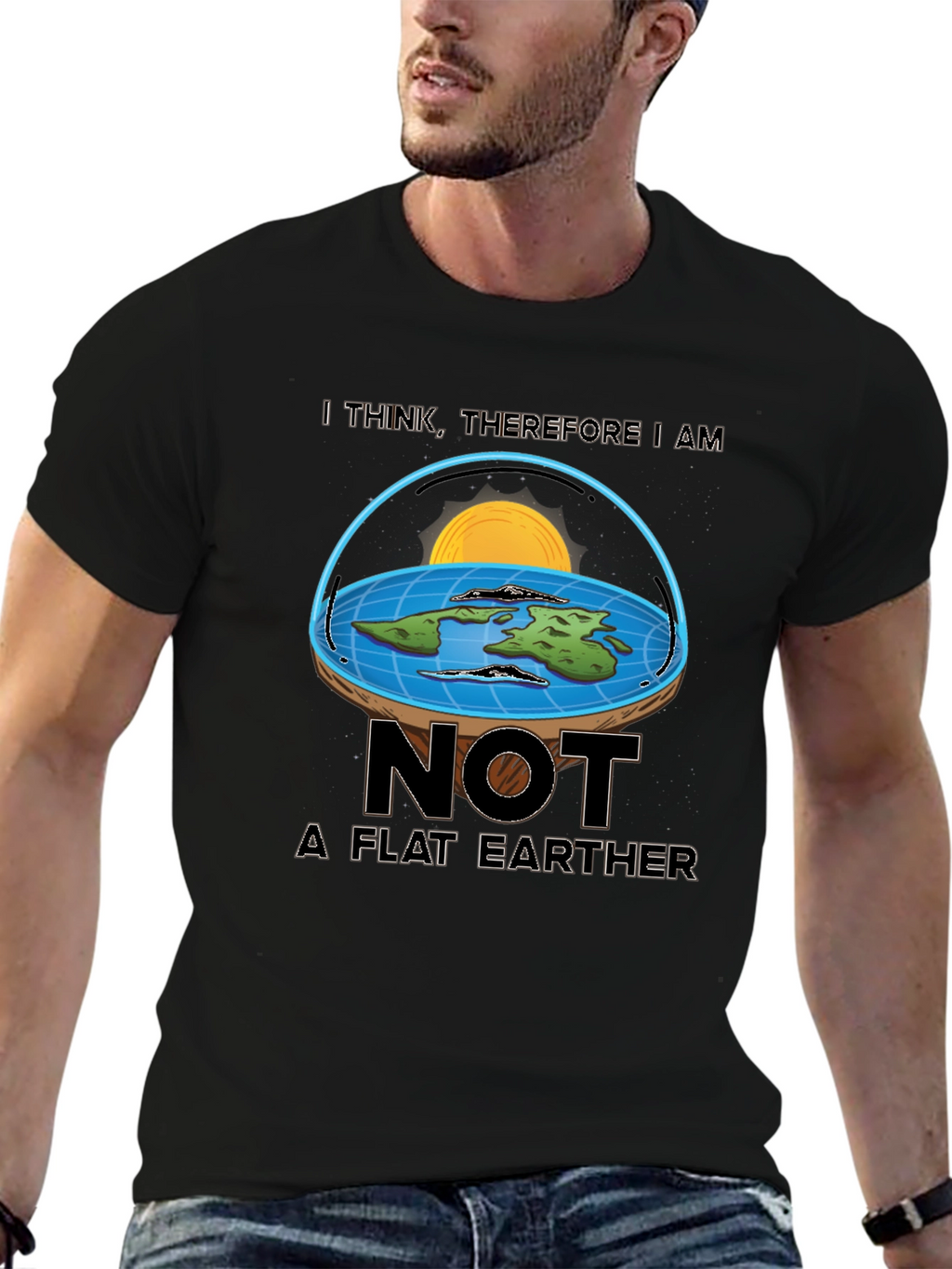 Not A Flat Earther T-Shirt