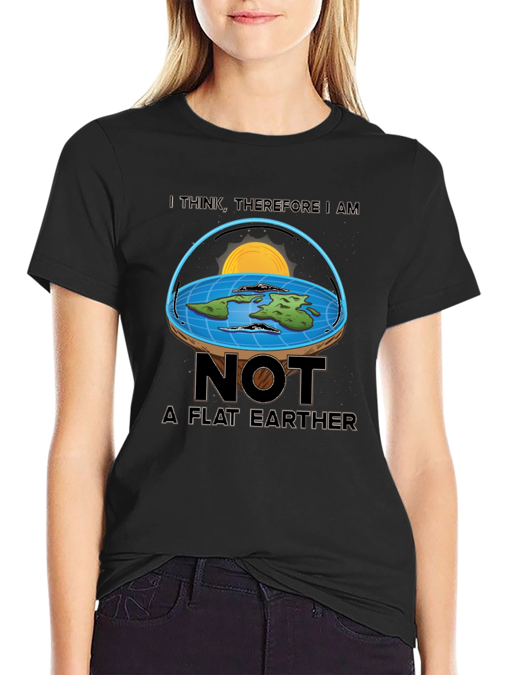 Not A Flat Earther T-Shirt