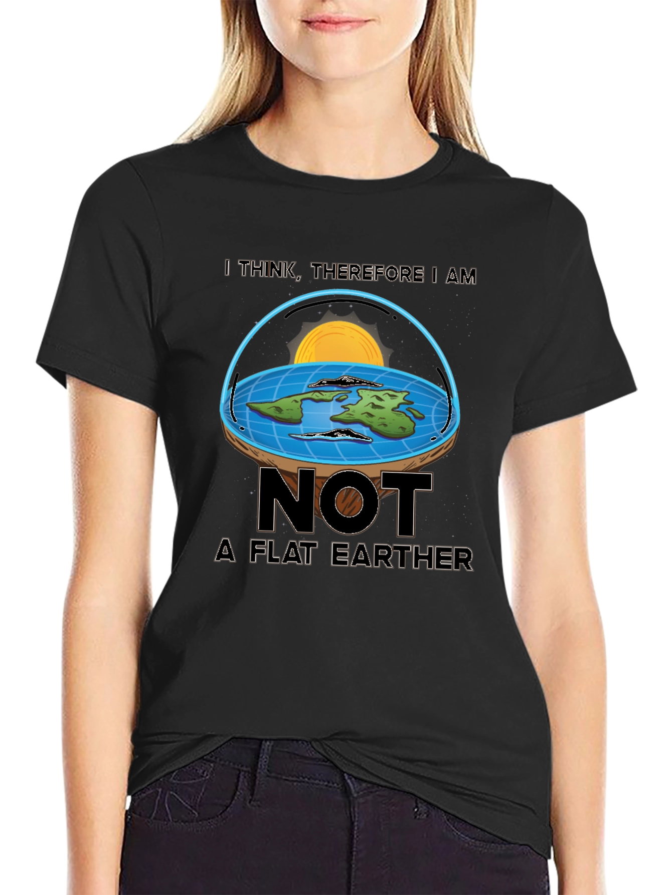 Not A Flat Earther T-Shirt