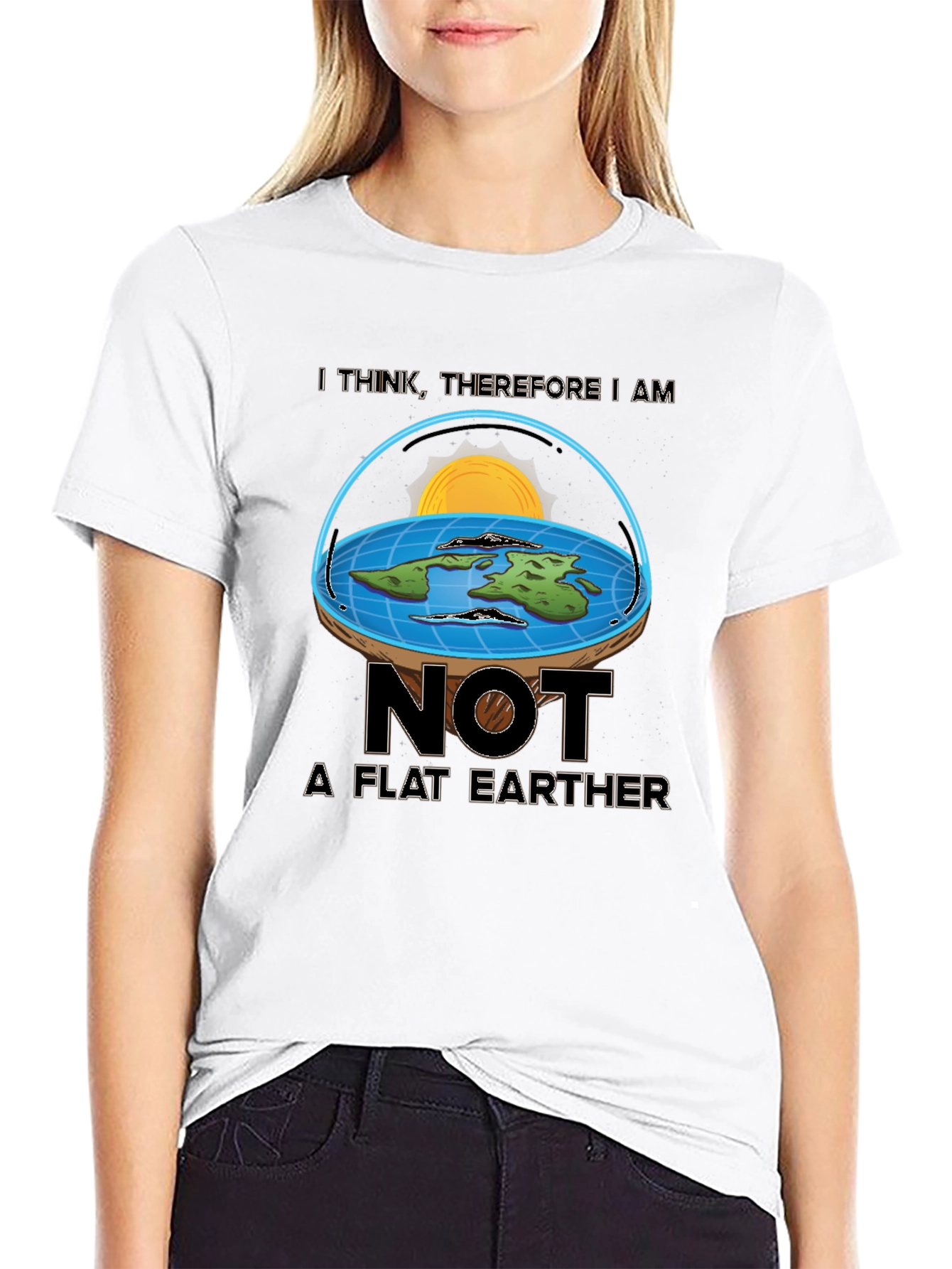 Not A Flat Earther T-Shirt